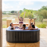 MSPA | TEKAPO | Comfort Series | Inflatable Hot Tub & Spa | Metallic Blue | Upto 6 Person
