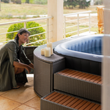 MSPA | TEKAPO | Comfort Series | Inflatable Hot Tub & Spa | Metallic Blue | Upto 6 Person