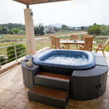 MSPA | TEKAPO | Comfort Series | Inflatable Hot Tub & Spa | Metallic Blue | Upto 6 Person