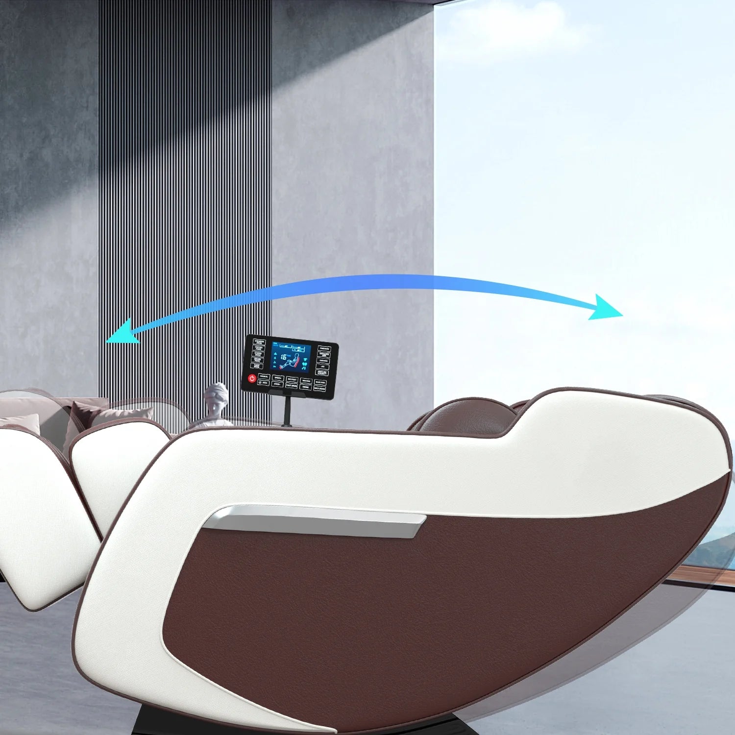 Full Body Massage Chair with Zero Gravity, Heated Back & Legs, 20 Airbags, Bluetooth, Shiatsu Recliner for Home