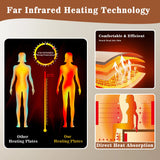 Multifunctional 2-3 Person Infrared Sauna for Home, 2180W Indoor Sauna with 7-Color LED Ambient Light, Red Light Feature, Oxygen Bar, Dual Bluetooth Speakers, 360° Surround Heating