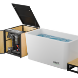 RevX Acrylic X Tub Cold Plunge + LUX High Performance Chiller and Filtration System